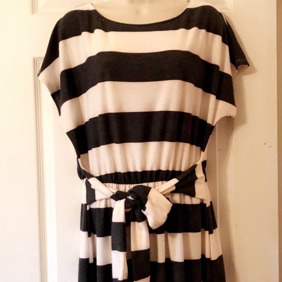 SALE NWT Oddi Plus Size Striped Dress - Picture 4 of 8